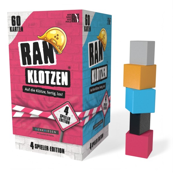 Ranklotzen® - Auf die Klötze, fertig, los! 4 Spieler Edition